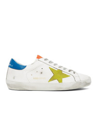 Golden Goose White And Yellow Sneakers