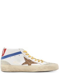Golden Goose White Black Mid Star Classic Sneakers