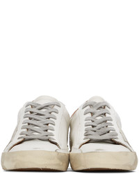 Golden Goose White Brown Super Star Sneakers