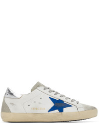Golden Goose White Gray Super Star Classic Sneakers