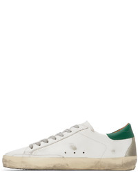 Golden Goose White Green Super Star Sneakers
