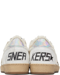 Golden Goose White Taupe B Sneakers