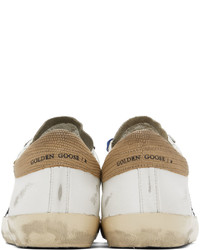 Golden Goose White Taupe Super Star Classic Sneakers