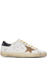Golden Goose White Yellow Super Star Classic Sneakers