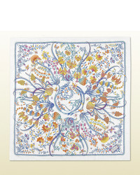 Gucci Floral Print Silk Foulard