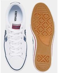 Converse Star Player Sneakers In White 144151c