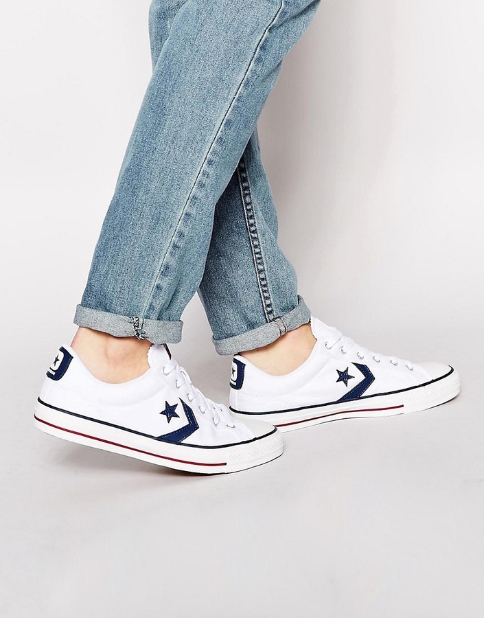 Converse Star Player Sneakers In White 144151c, $60 | Asos | Lookastic