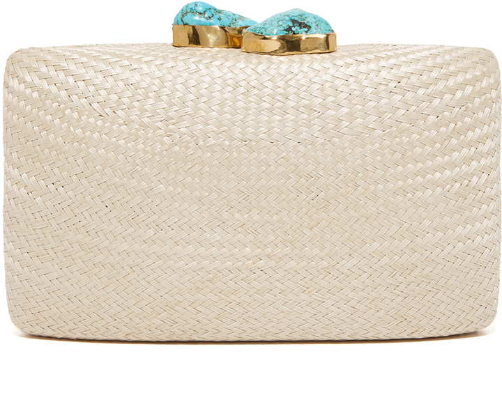 Kayu Jen Straw Clutch, $176 Lookastic