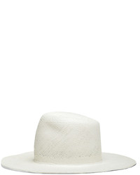 Clyde Pinch Panama Hat In White