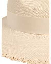 Federica Moretti Fringed Woven Panama Straw Hat