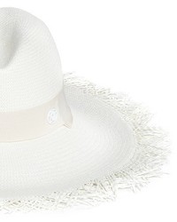 Maison Michel Ginger Frayed Straw Panama Hat