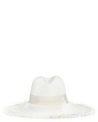 Maison Michel Ginger Frayed Straw Panama Hat