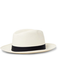 Anderson & Sheppard Grosgrain Trimmed Straw Panama Hat