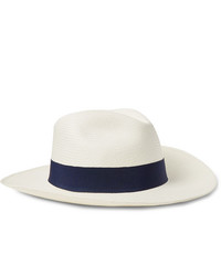 Frescobol Carioca Rafl Grosgrain Trimmed Straw Panama Hat