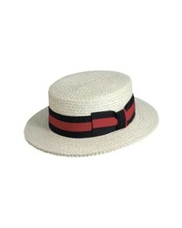 Scala Straw Boater Hat
