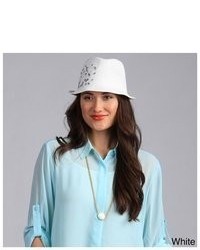 SWAN HAT Fedora Straw Ribbon Packable Hat