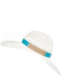 River Island White Floppy Straw Hat