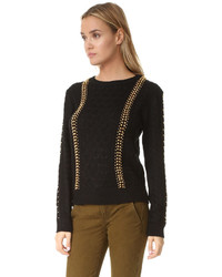 Endless Rose Studded Cable Sweater
