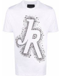 John Richmond Studded Logo Cotton T Shirt