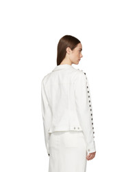 Kreist White Denim Studded Jacket