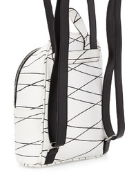 L.A.M.B. Jessa Studded Leather Backpack Whiteblack