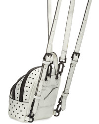Sloane Nano Studded Leather Backpack White