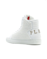 Philipp Plein Spike Studded Hi Top Sneakers