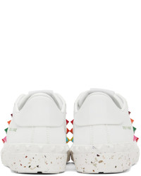 Valentino Garavani White Multicolor Open For A Change Sneakers