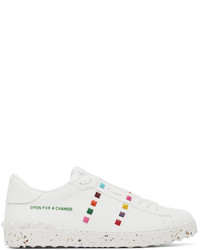 Valentino Garavani White Multicolor Open For A Change Sneakers