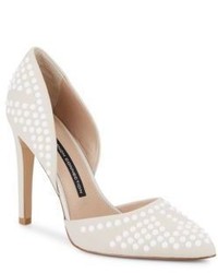 French Connection Maggie Studded Leather Pumps