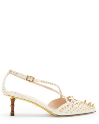 Gucci Unia Studded Leather Pumps