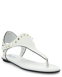 Jimmy Choo Dara Studded Leather T Strap Sandals