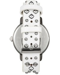 Rebecca Minkoff Bffl Studded Leather Strap Watch 36mm