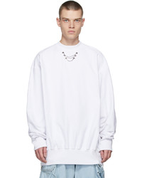 We11done White  Up Necklace Sweatshirt