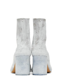 Maison Margiela White Painted Tabi Boots