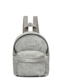 White Suede Backpack