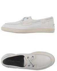 White Suede Boat Shoes