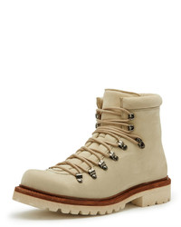 Frye Woodson Suede Hiker Boot Ivory