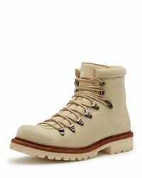 Frye Woodson Suede Hiker Boot Ivory