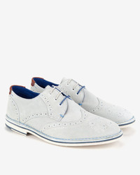 White Suede Brogues