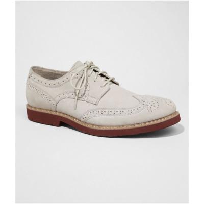 Express Suede Wingtip Oxford White 8, $108 | Express | Lookastic