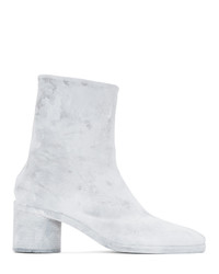 White Suede Chelsea Boots