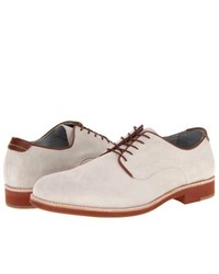 White Suede Derby Shoes