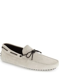 White Suede Driving Shoes