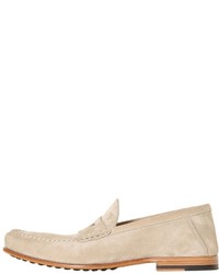 Tod's Suede Penny Loafers