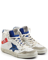 Golden Goose Deluxe Brand 212 Leather And Suede High Top Sneakers