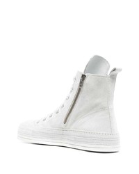 Ann Demeulemeester High Top Leather Sneakers