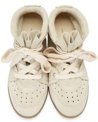 Isabel Marant Off White Bobby Wedge Sneakers