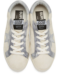 Golden Goose Deluxe Brand Golden Goose White Suede Bespoke Superstar Sneakers