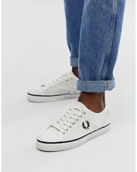 Fred Perry Hughes Low Suede Trainers In Off White
